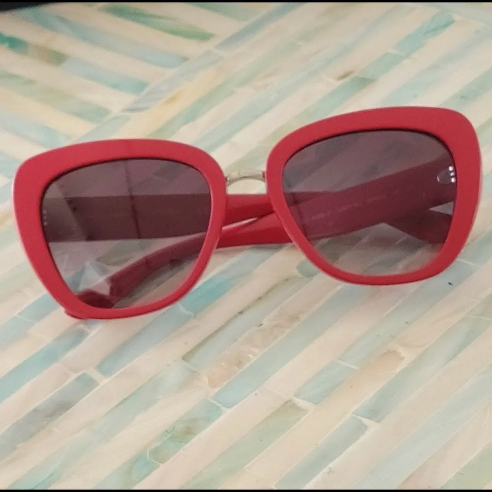 Dolce & Gabbana Red Cat Eye Sunglasses - Picture 2 of 8